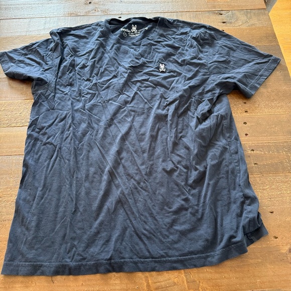 Psycho Bunny Pima Cotton Dark Blue Short Sleeve Tee - Picture 1 of 4